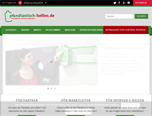Tablet Screenshot of pfandtastisch-helfen.de
